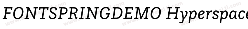 FONTSPRINGDEMO HyperspaceRaceLightB字体转换